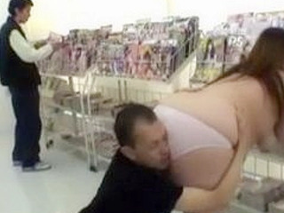 Fucking a Fat Big ass Colleague in Tokyo XXX store for Japanese Porn Video.